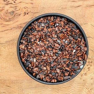 Mahogany Obsidian Crystal Chips - Roller Bottle Chips - Semi Tumbled Stone - Mini Bottle Crystal - Bulk Crystal Chips - 3-5mm