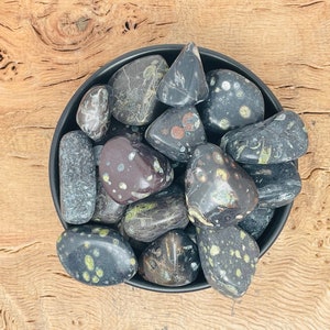 Plum Blossom Jasper Tumble - Etsy