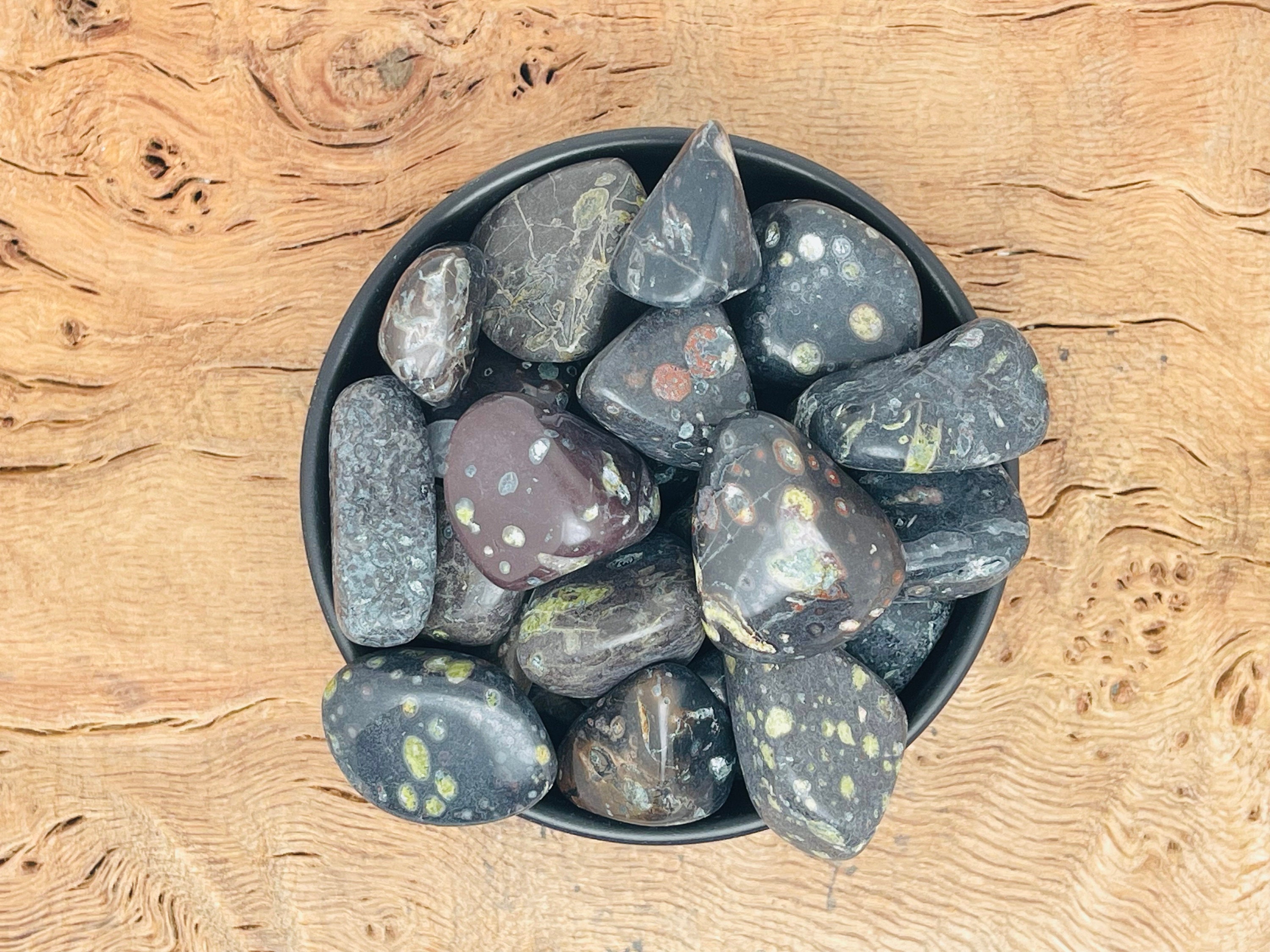 Plum Blossom Jasper Tumble - Etsy