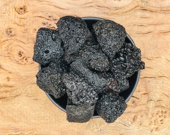 未加工溶岩火山石 - 天然溶岩石クリスタル宝石 - スピリチュアル