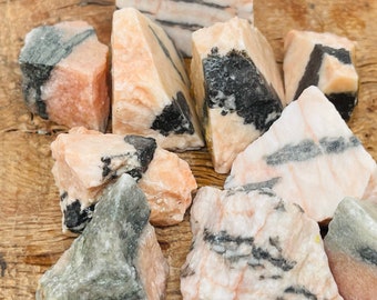 Pink Zebra Calcite Rough Stone - Calcite Specimen - Pink Zebra