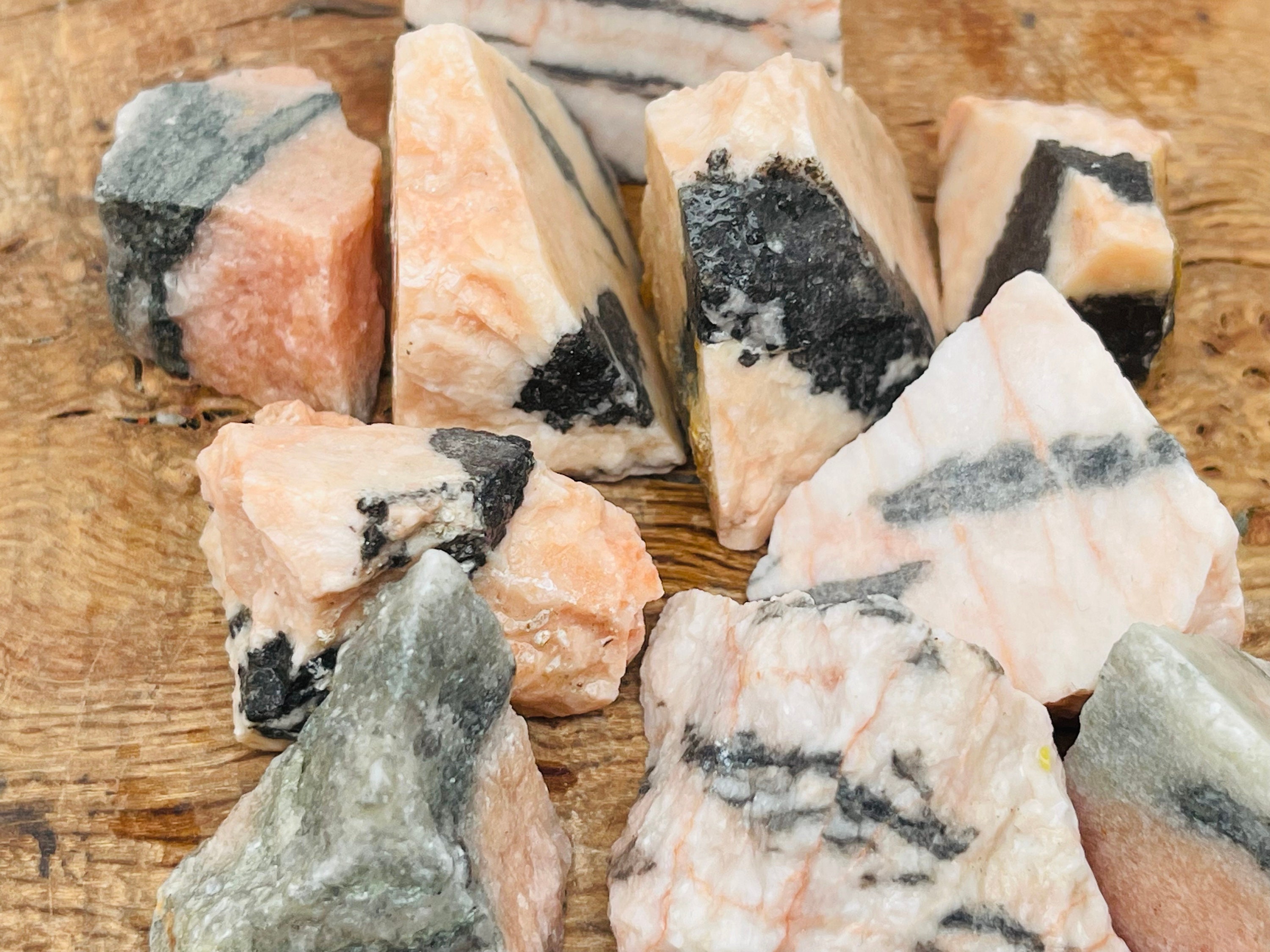Pink Zebra Calcite Rough Stone - Calcite Specimen - Pink Zebra