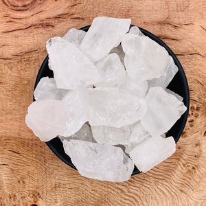 Clear Quartz Rough Stone - Raw Clear Quartz Chunk - Wholesale Crystals - Healing Stones - Love White Stone