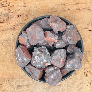 Piedra áspera de hematita - Cristal de hematita cruda - Cristal de energía - Cristales de lote a granel