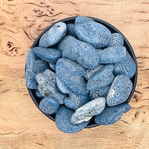 Blue Coral Jasper - Meditation Crystal - Natural Blue Coral Tumbled - Healing Stone - Blue Stone