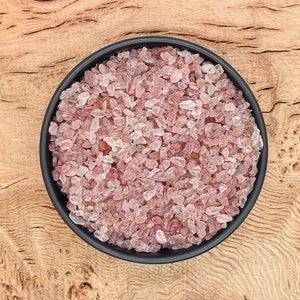 Strawberry Quartz Crystal Chips - Unrilled Gemstone Chips - Mini Bottle Crystal - Bulk Crystal Chips - 3-5mm