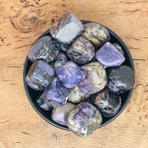 Charoite Tumbled Stone - Polished Purple Charoite Gemstone - Charoite Crystal - Charoite Stone