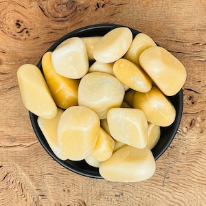 Yellow Aventurine Tumbled Stone - A Grade Healing Colored Gemstons - Natural Ethical Sourced Yellow Stone - Healing
