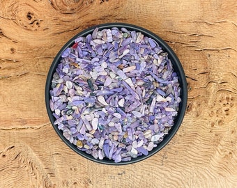 Charoite Crystal Chips - Gemstone Charoite Chips - Semi Tumbled Stone - Mini Bottle Crystal - Bulk Crystal Chips - 3-5mm