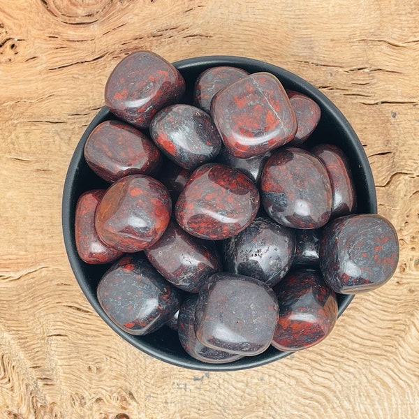 Chicken Blood Jasper Tumbled Stone - Natural Crystal - Blood Stones - Healing Crystals