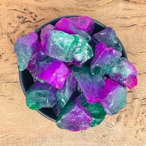 Rough Multicolor Aura Crystal - Rainbow Aura Quartz - Gemstone Aura Stone - Wholesale Bulk Crystals