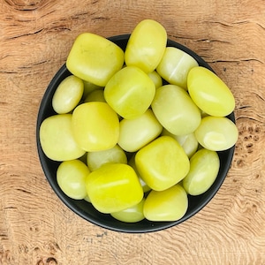 Lemon Jade Tumbled Stone - Tumbled Stone - Lemon Jade Nifty Jade Tumble - Crystal Healing