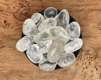 Clear Quartz Tumbled Stone - Authentic Clear Quartz - Crown Chakra - Premium Quality Quartz - Polished Quartz