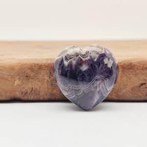 Amethyst Crystal Heart - Gemstone Amethyst Heart - Polished Crystal Heart - Heart Chakra - Crystal For Love