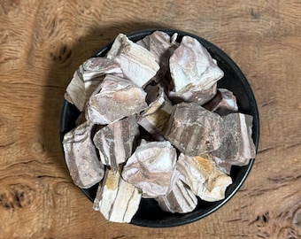 Raw Australian Zebra Calcite | Transformation & Balance Stone - Bulk