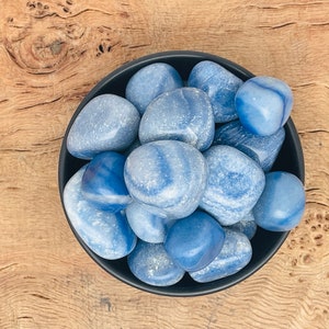 Blue Aventurine Tumbled Stone - Polished Blue Aventurine - Multiple Sizes Available - Bulk Wholesale Natural Crystal