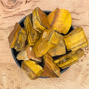 Tiger Eye Rough Stone - Gold Tiger Eye Raw Stone - Bulk Wholesale Crtystal - Natural Tiger Eye - Tiger Eye Golden Crystal