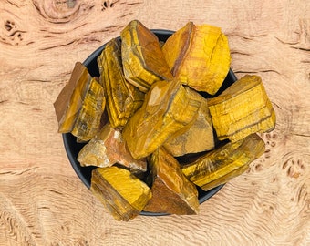 Tiger Eye Rough Stone - Gold Tiger Eye Raw Stone - Bulk Wholesale Crtystal - Natural Tiger Eye - Tiger Eye Golden Crystal