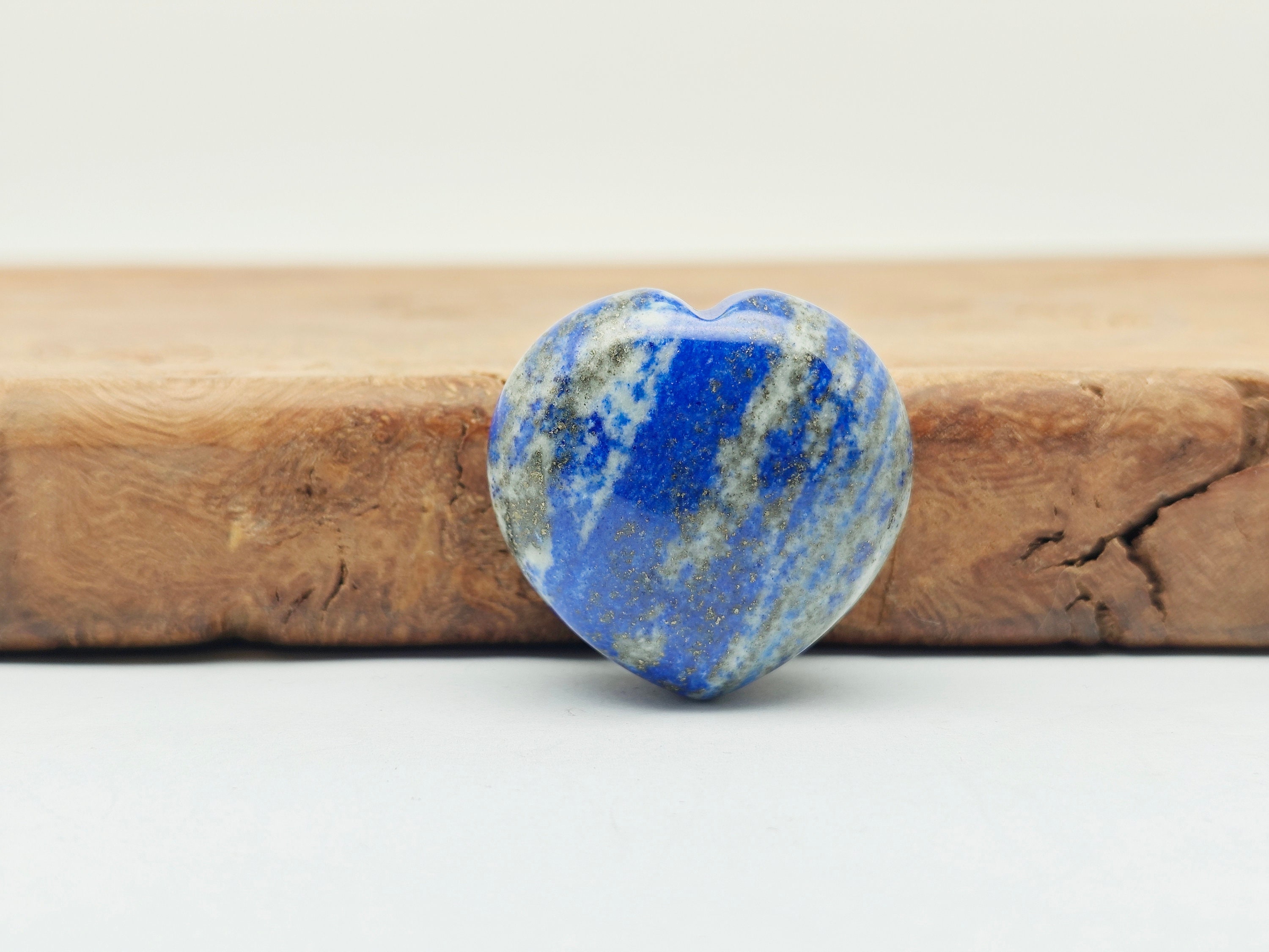 Lapis Lazuli Crystal Heart - Gemstone Lapis Lazuli Heart - Polished Crystal Heart - Heart Chakra - Crystal For Love