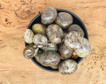 Rainforest Tumbled Stone - Rhyolite Crystals - Bulk Crystals - Healing Stone - Crystal Collection