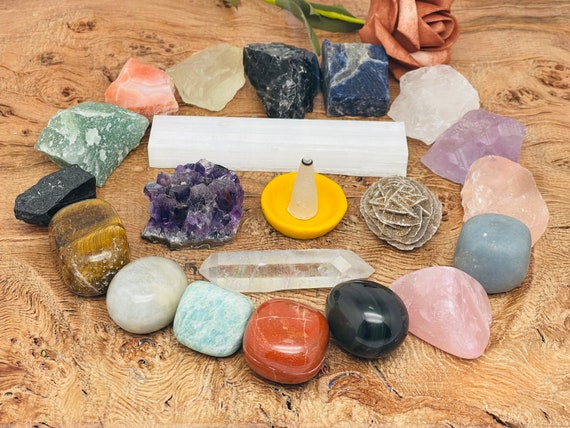Pietre Chakra - Confezione 12 Pietre Grezze - Minerali - Secondo Chakra - Prodotti Per I Sette