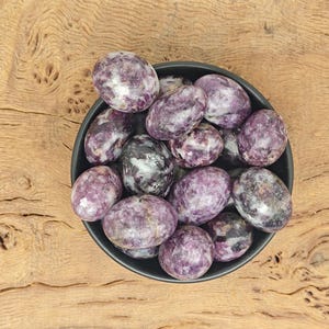 Lepidolite Mica with Lithium Tumbled Stone - Energy Nice Quality - Muscovite Included Lepidolite Mica - Natural Stone - Wholesale Crystals
