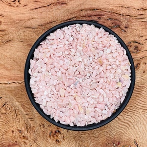 Pink Opal Crystal Chips - Gemstone Pink Opal - Mini Tumbled Stone - Mini Bottle Crystal - Bulk Crystal Chips - 3-5mm
