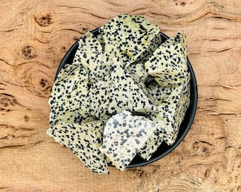 Dalmatian Jasper Rough Stone - Natural Dalmatian Jasper Raw Stone - Fountain Rocks - Wholesale Crystals