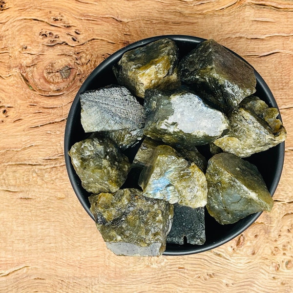 Labradorite Rough Stone - Raw Labradorite Crystals - Natural Stone -Flashing Crystals