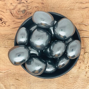 Hematite Tumbled Stone - Heavy Stones - Specimen Collection - Pocket Stone - Hematite