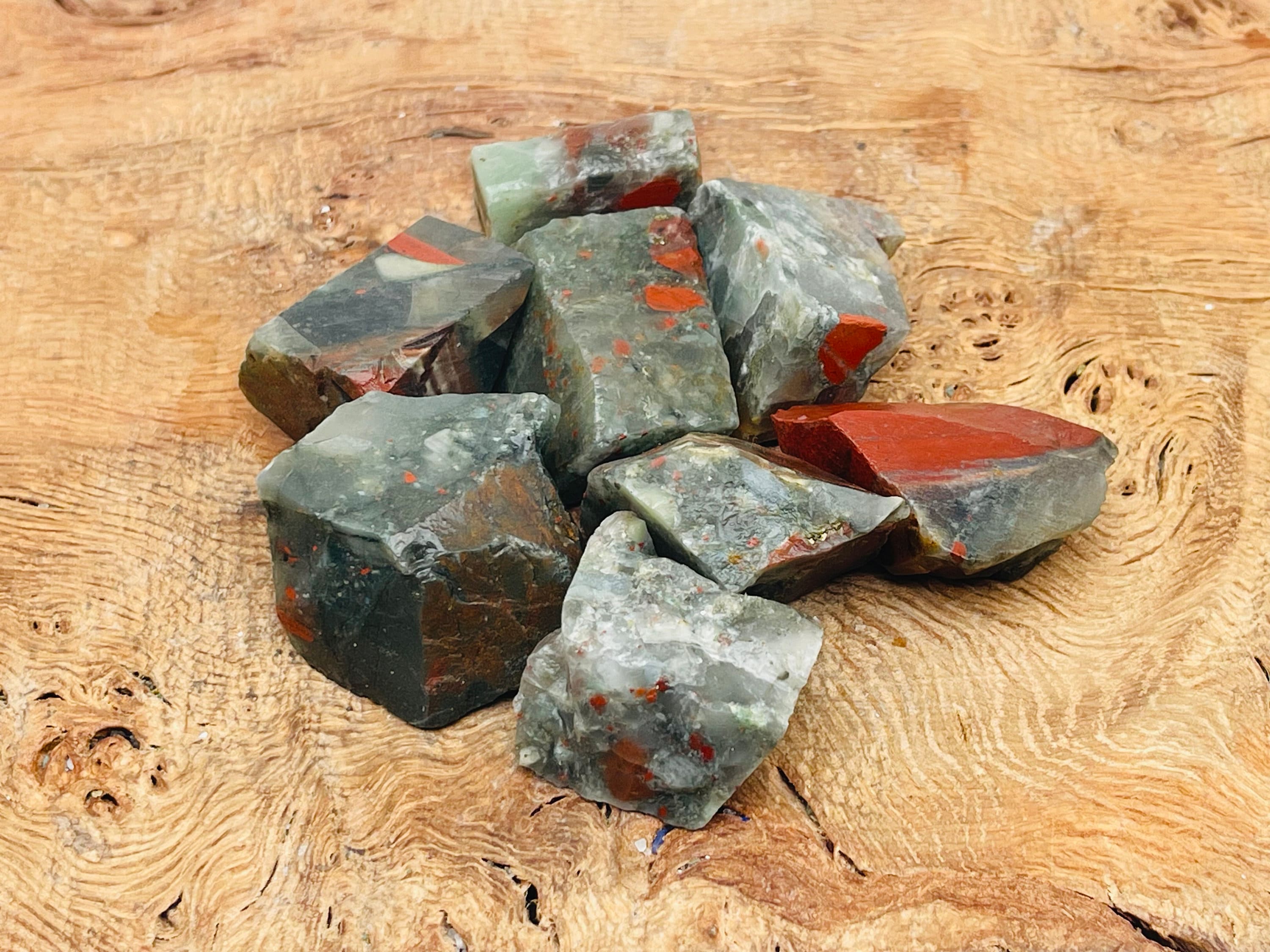 African Bloodstone Rough Stone - Rough Bloodstone - Natural African ...