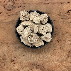 Travertine Rough Stone - Rustic Home Decor - Aquarium, Garden Landscaping, Genuine Beige Travertine Rocks - Bulk Crystals