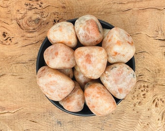 SunStone Tumble Stone - Gemstone SunStone - Gemstone Crystals - Loose Stone - Smooth Crystals