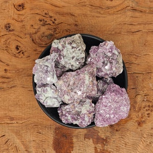 Lepidolite Rough Stone - Lepidolite Cluster Crystals - Lover Purple Crystal - Healing Chakra Stone