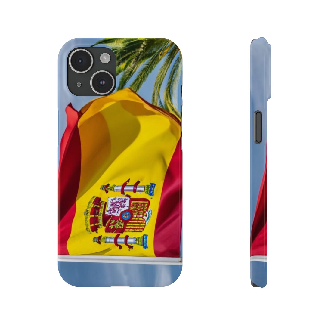 IPhone Case Spanish Flag With Palm Etsy