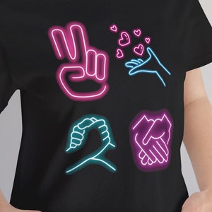 Neon Peace Love Unity Respect Shirt Positivity EDM PLUR Shirts Coexist ...