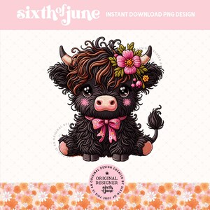 Beach Vibes Highland Cow Png, Trendy Summer Sublimation, Vacation Png Design, Sweet Summer Clipart, Cute Summer Girl Highland Cow Png, POD