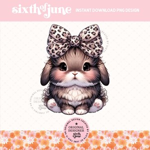 Lapin printanier mignon png, sublimation de lapin, clipart lapin tendance, conception de t-shirt lapin pour filles, cadeau pour amoureux des lapins, conception d'invitation, POD