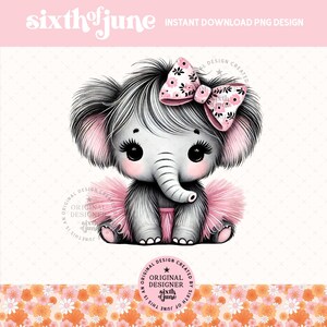 Cute Spring Tutu Elephant Png, Safari Spring Decor Sublimation Design, Summer Jungle Nursery Graphics, Elephant Lover Png, Elephant Tshirt