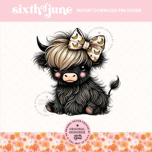 Highland Kuh Png, Highland Kuh Design, Western Png, Kuh-Bündel, Highland Kuh Kunst, süße Kuh Png, Kuh Design, Western Sublimation