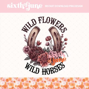 Fleurs sauvages chevaux sauvages PNG, Western Boho PNG, Wild Flowers PNG, musique country PNG, Western Wild Horses. Chevaux Png, Clipart chevaux Png, cosse tendance