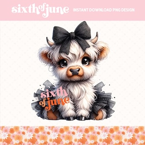 Cute Highland Cow Png, Highland Cow PNG Design, Watercolor Cow Clipart, Cow Bundle, Highland Cow Art, Trending Cow Sublimation, DTF, POD,