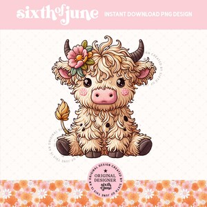 Beach Vibes Highland Cow Png, Trendy Summer Sublimation, Vacation Png Design, Sweet Summer Clipart, Cute Summer Girl Highland Cow Png, POD