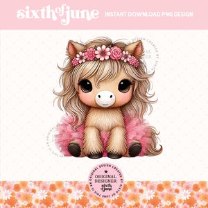Lindo caballo tutú de primavera PNG, diseño de sublimación de decoración de primavera de animales de granja, caballo de verano PNG, caballo floral PNG, lindo diseño de camiseta femenina, DTF