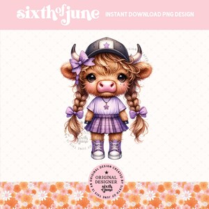 Highland Cow Png, Cute Highland Cow Design, Cow Sublimation, Western Png, Cow Bundle, Highland Cow Art, Western Sublimation, Cow Clipart