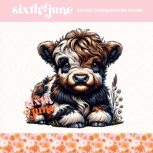 Trending Highland Cow Design, Highland Cow Png, Western Png, Cow Bundle, Highland Cow Art, Cute Cow Png, Cow Design, Western Sublimation
