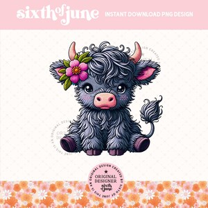 Beach Vibes Highland Cow Png, Trendy Summer Sublimation, Vacation Png Design, Sweet Summer Clipart, Cute Summer Girl Highland Cow Png, POD