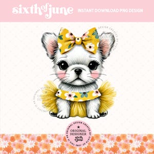 Niedliche Frühlings Tutu Französische Bulldogge Welpe Png, Hundeliebhaber Geschenk Designs, Hundemutter Sublimation, Tier Haustier Einladung Grafiken, Hunderasse Tshirt Png