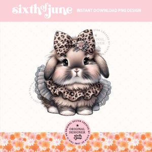 Lapin printanier mignon png, sublimation de lapin, clipart lapin tendance, conception de t-shirt lapin pour filles, cadeau pour amoureux des lapins, conception d'invitation, POD