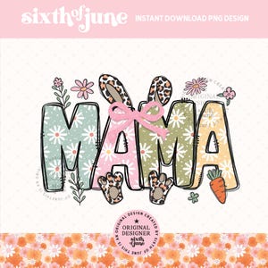 Coquette Easter Mama PNG, Easter PNG, Mama Easter png, Easter day design, coquette Easter Clipart, mama png for sublimation designs, DTF